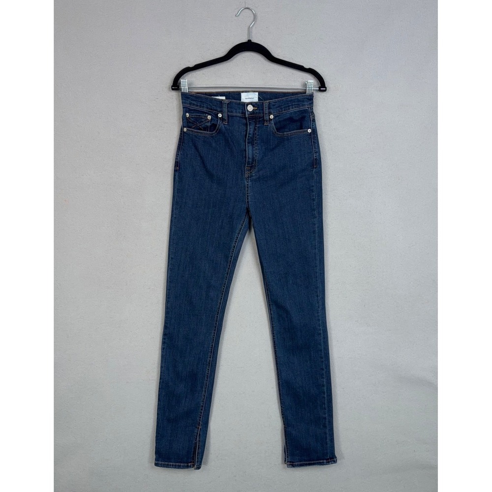Unpublished Jeans Womens 28 Blue Ella Split Hem Skinny High Rise Ladies